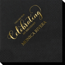 Thanks For Celebrating Any Event Napkins