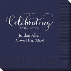 Thanks For Celebrating Any Event Napkins