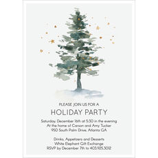 Holiday Invite #22b Confetti Holiday Party Invitation Ivory Pastel Christmas Party Invite Gold Silver Turquoise