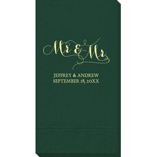 Scroll Mr & Mr Guest Towels