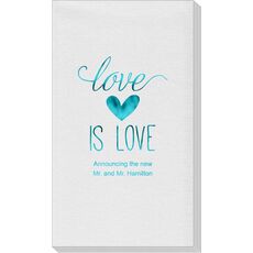 Love is Love Linen Like Guest Towels