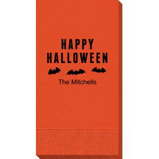 Happy Halloween Bats Guest Towels