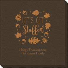 Let's Get Stuffed Linen Like Napkins