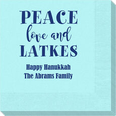 Peace Love And Latkes Napkins