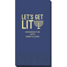 Lets Get Lit Guest Towels