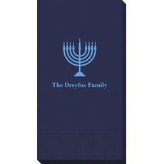 Lights of the Menorah Guest Towels