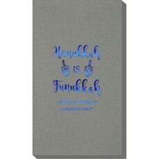 Hanukkah Is Funukkah Linen Like Guest Towels