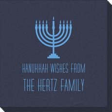 Lights of the Menorah Linen Like Napkins