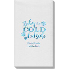 Baby It's Cold Outside Linen Like Guest Towels