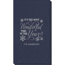 Wonderful Time of the Year Linen Like Guest Towels