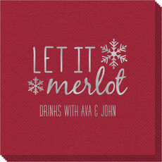 Let It Merlot Linen Like Napkins