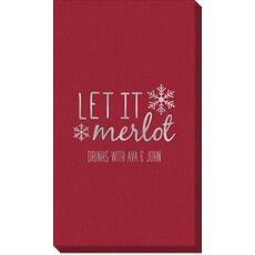 Let It Merlot Linen Like Guest Towels
