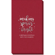 Making Spirits Bright Linen Like Guest Towels