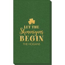 Let The Shenanigans Begin Linen Like Guest Towels