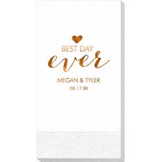 Best Day Ever with Heart Guest Towels