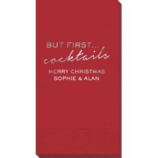 But First Cocktails Guest Towels