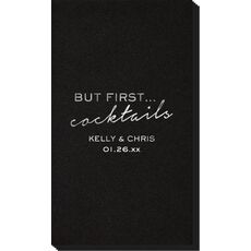 But First Cocktails Linen Like Guest Towels