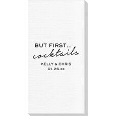 But First Cocktails Deville Guest Towels