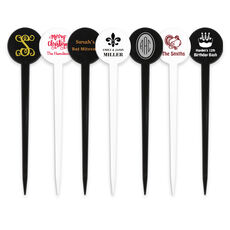 Design Your Own 4 in. Plastic Food Picks with Circle Top