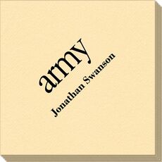 Big Word Army Linen Like Napkins