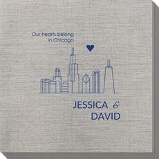 We Love Chicago Bamboo Luxe Napkins
