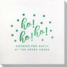 Confetti Dots Ho! Ho! Ho! Bamboo Luxe Napkins
