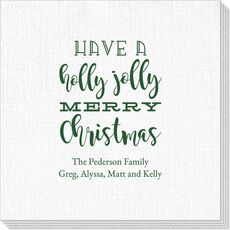 Holly Jolly Christmas Deville Napkins