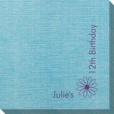 Corner Text with Daisy Design Bamboo Luxe Napkins