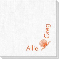 Corner Text with Shell Design Deville Napkins