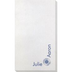 Corner Text with Welcome Aboard Design Bamboo Luxe Guest Towels