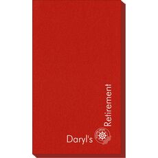 Corner Text with Welcome Aboard Design Linen Like Guest Towels