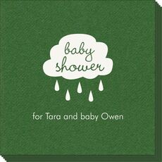 Baby Shower Cloud Linen Like Napkins