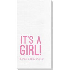 Bold It's A Girl Deville Guest Towels