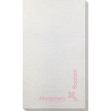 Corner Text with Inspirational Cross Bamboo Luxe Guest Towels