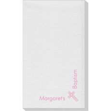 Corner Text with Inspirational Cross Linen Like Guest Towels