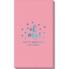 Confetti Dots Oh My Linen Like Guest Towels