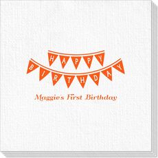 Birthday Banner Deville Napkins