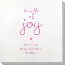 Heart Bundle of Joy Bamboo Luxe Napkins