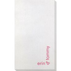 Corner Text with Ampersand Bamboo Luxe Guest Towels