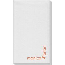 Corner Text with Ampersand Linen Like Guest Towels