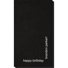 Corner Text Linen Like Guest Towels