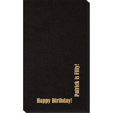 Corner Text Linen Like Guest Towels