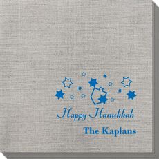 Happy Hanukkah Bamboo Luxe Napkins
