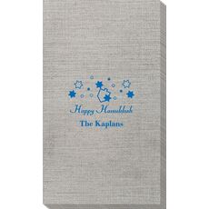 Happy Hanukkah Bamboo Luxe Guest Towels