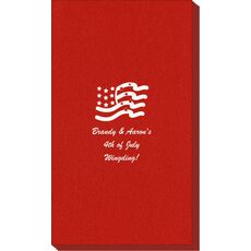 American Flag Linen Like Guest Towels