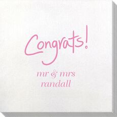 Fun Congrats Bamboo Luxe Napkins