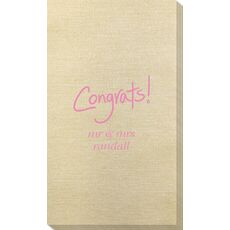Fun Congrats Bamboo Luxe Guest Towels
