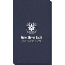 Welcome Aboard Wheel Linen Like Guest Towels