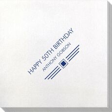 Modern Deco Scroll Bamboo Luxe Napkins