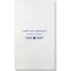 Modern Deco Scroll Bamboo Luxe Guest Towels